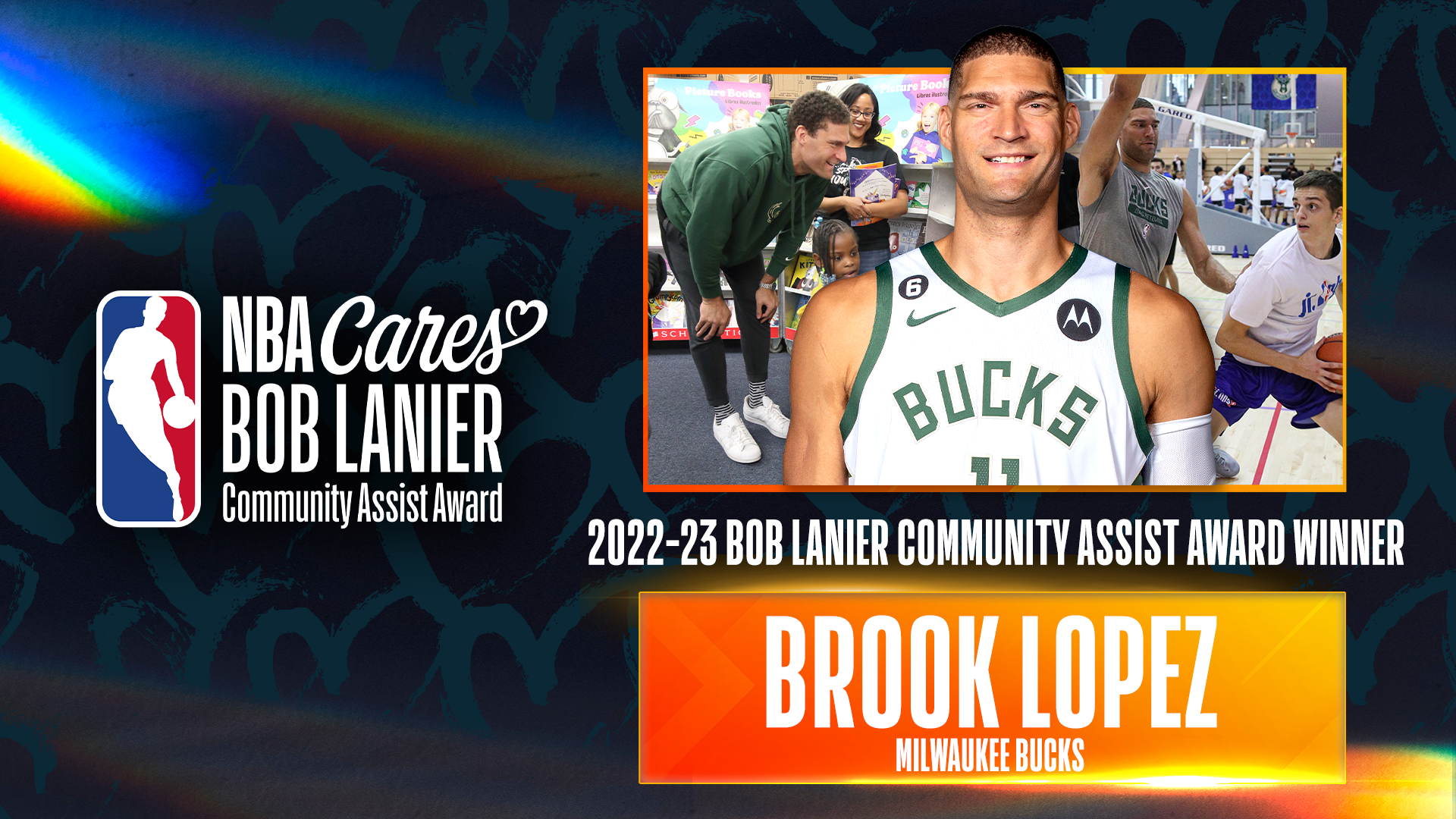 Brook Lopez--Bob Lanier Community Assist Award